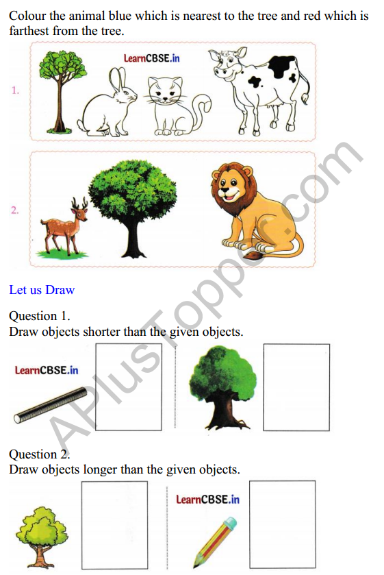 Joyful Class 1 Mathematics Worksheet Chapter 7 Lina’s Family (Measurement) 4