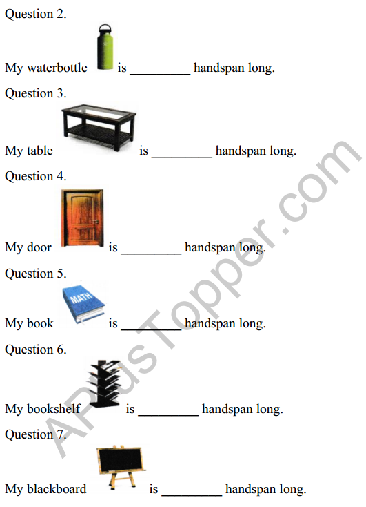 Joyful Class 1 Mathematics Worksheet Chapter 7 Lina’s Family (Measurement) 7