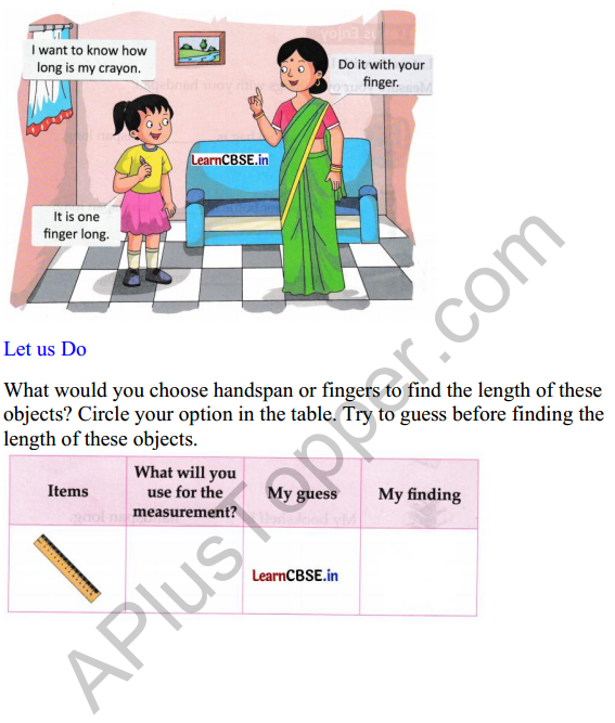 Joyful Class 1 Mathematics Worksheet Chapter 7 Lina’s Family (Measurement) 8