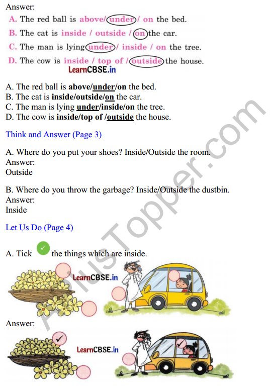 Joyful Mathematics Class 1 Solutions Chapter 1 Finding the Furry Cat! (Pre-number Concepts) 3