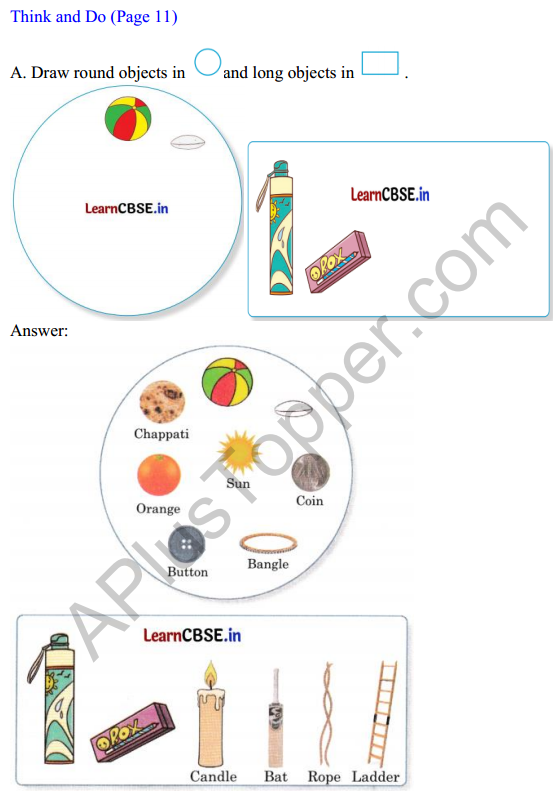 Joyful Mathematics Class 1 Solutions Chapter 2 What is Long What is Round (Shapes) 1