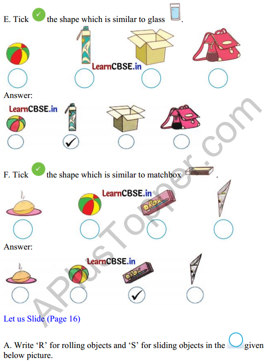 Joyful Mathematics Class 1 Solutions Chapter 2 What is Long What is Round (Shapes) 4