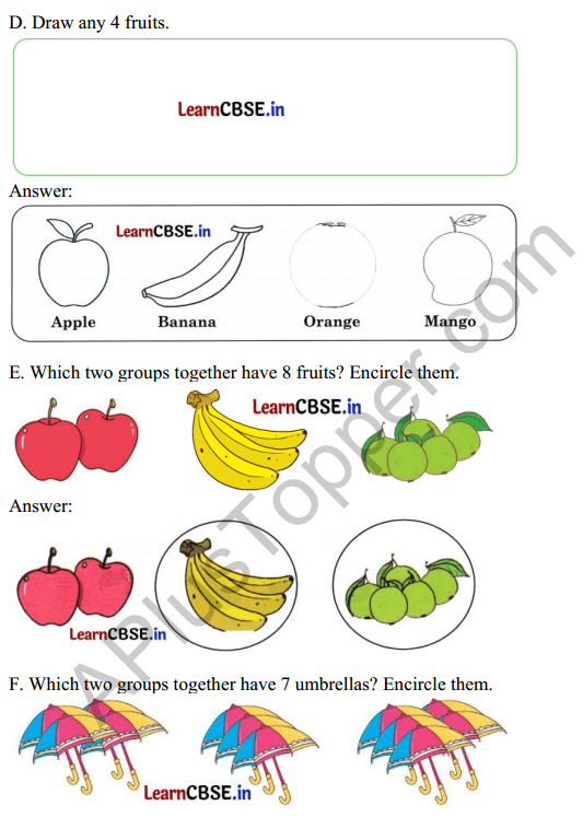 Joyful Mathematics Class 1 Solutions Chapter 3 Mango Treat (Numbers 1 to 9) 13