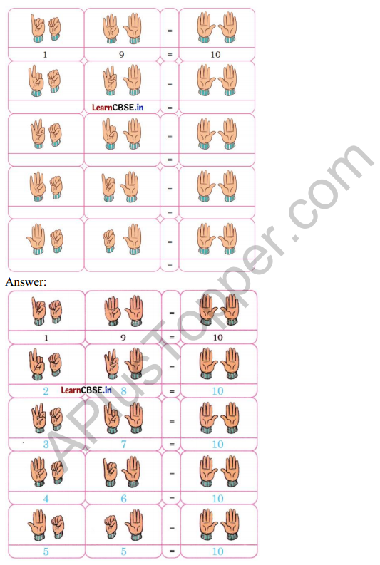 Joyful Mathematics Class 1 Solutions Chapter 4 Making 10 (Numbers 10 to 20) 10