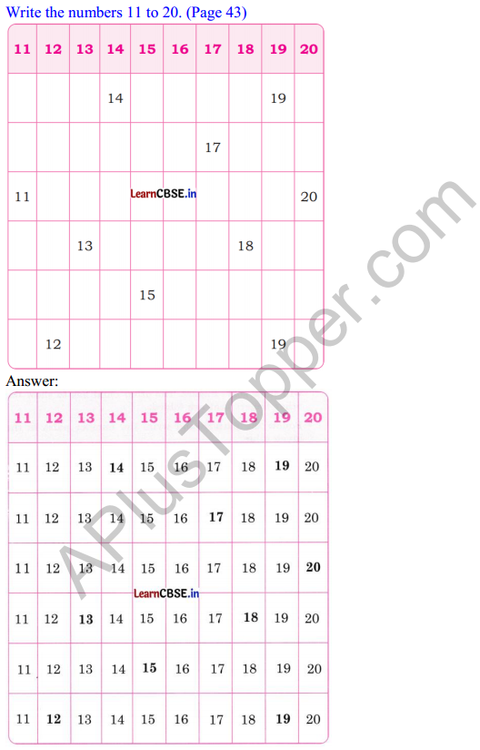 Joyful Mathematics Class 1 Solutions Chapter 4 Making 10 (Numbers 10 to 20) 11