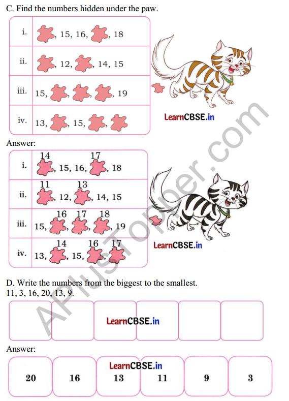 Joyful Mathematics Class 1 Solutions Chapter 4 Making 10 (Numbers 10 to 20) 16