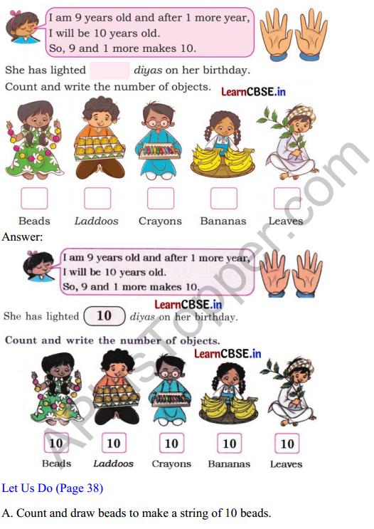 Joyful Mathematics Class 1 Solutions Chapter 4 Making 10 (Numbers 10 to 20) 6