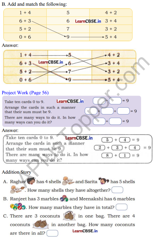 Joyful Mathematics Class 1 Solutions Chapter 5 How Many (Addition and Subtraction of Single Digit Numbers) 11