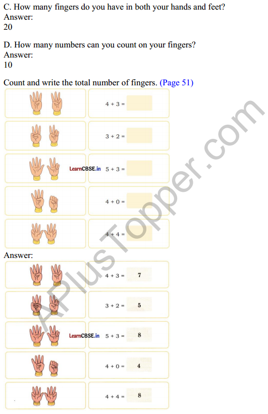 Joyful Mathematics Class 1 Solutions Chapter 5 How Many (Addition and Subtraction of Single Digit Numbers) 3