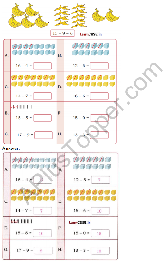 Joyful Mathematics Class 1 Solutions Chapter 6 Vegetable Farm (Addition and Subtraction up to 20) 6