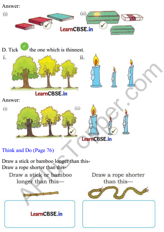 Joyful Mathematics Class 1 Solutions Chapter 7 Lina’s Family (Measurement) 3