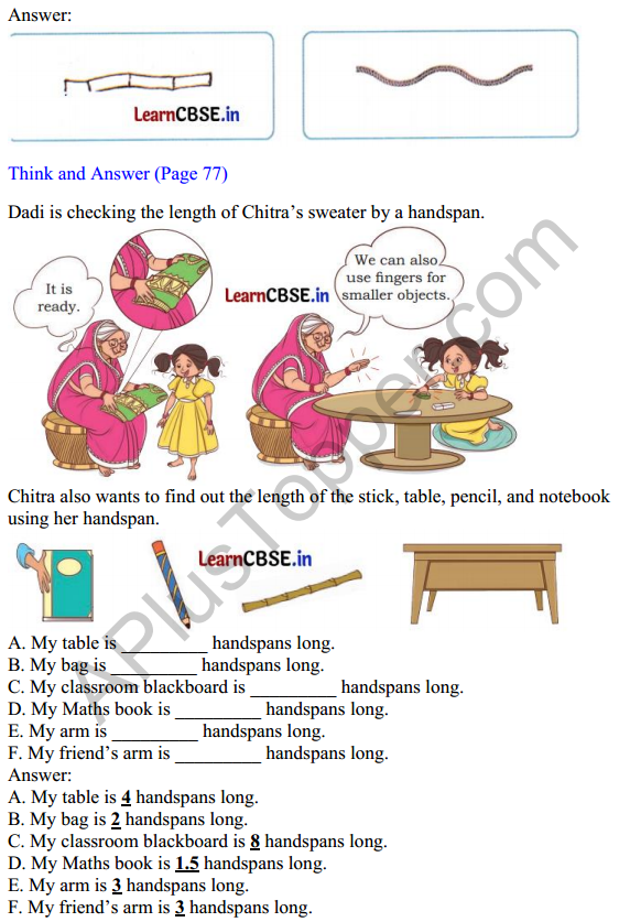 Joyful Mathematics Class 1 Solutions Chapter 7 Lina’s Family (Measurement) 4