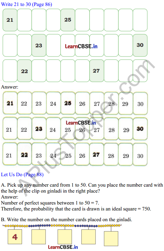 Joyful Mathematics Class 1 Solutions Chapter 8 Fun with Numbers (Numbers 21 to 99) 1