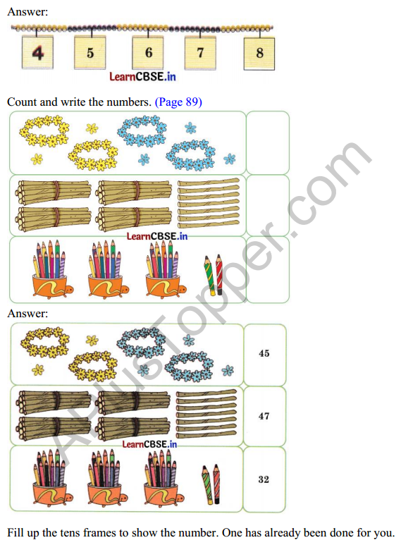 Joyful Mathematics Class 1 Solutions Chapter 8 Fun with Numbers (Numbers 21 to 99) 2