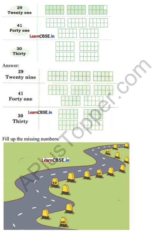 Joyful Mathematics Class 1 Solutions Chapter 8 Fun with Numbers (Numbers 21 to 99) 3