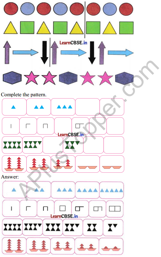 Joyful Mathematics Class 1 Solutions Chapter 9 Utsav (Patterns) 4