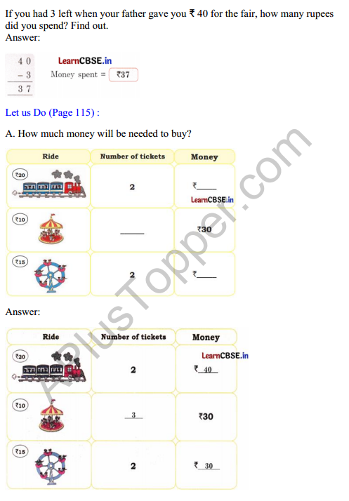 Joyful Mathematics Class 2 Solutions Chapter 10 Fun at the Fair (Money) 2