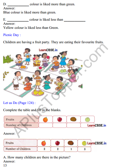 Joyful Mathematics Class 2 Solutions Chapter 11 Data Handling 2