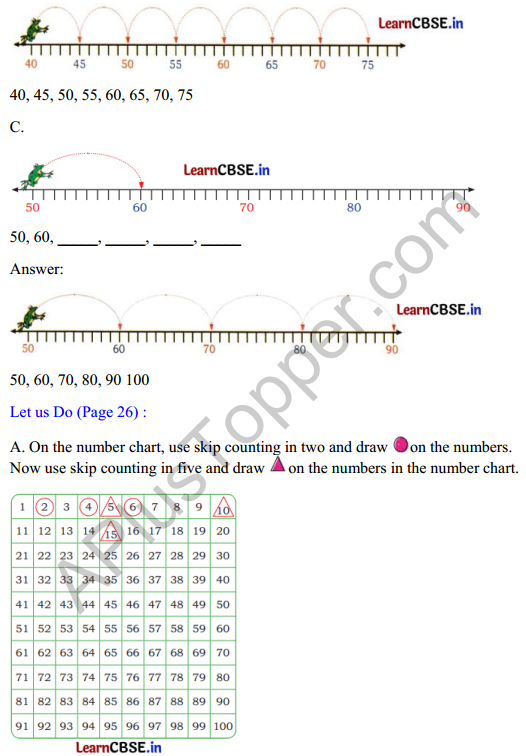 Joyful Mathematics Class 2 Solutions Chapter 3 Fun with Numbers (Numbers 1 to 100)5