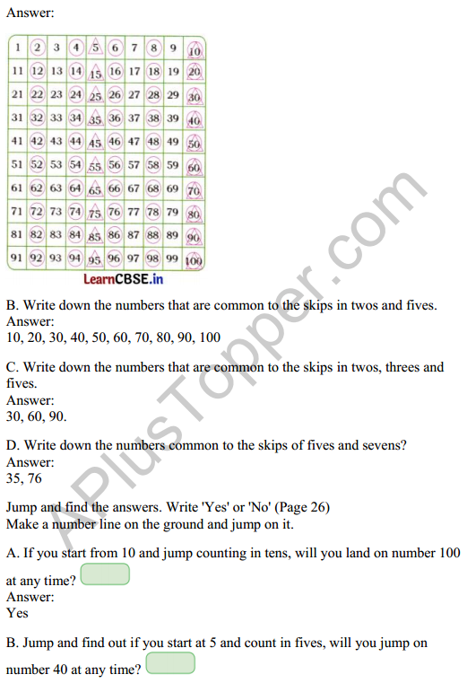 Joyful Mathematics Class 2 Solutions Chapter 3 Fun with Numbers (Numbers 1 to 100)6