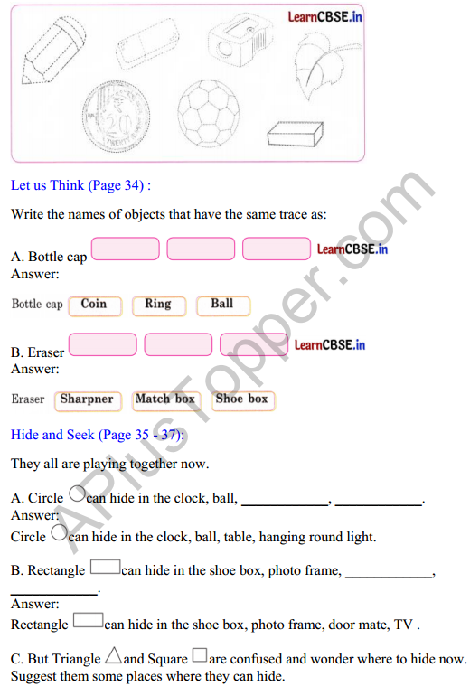 Joyful Mathematics Class 2 Solutions Chapter 4 Shadow Story (Togalu) (2D Shapes) 3