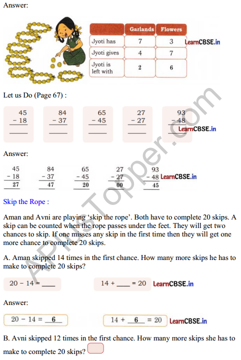 Joyful Mathematics Class 2 Solutions Chapter 6 Decoration for Festival (Addition and Subtraction) 15