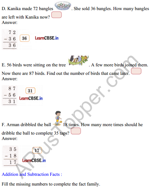 Joyful Mathematics Class 2 Solutions Chapter 6 Decoration for Festival (Addition and Subtraction) 17