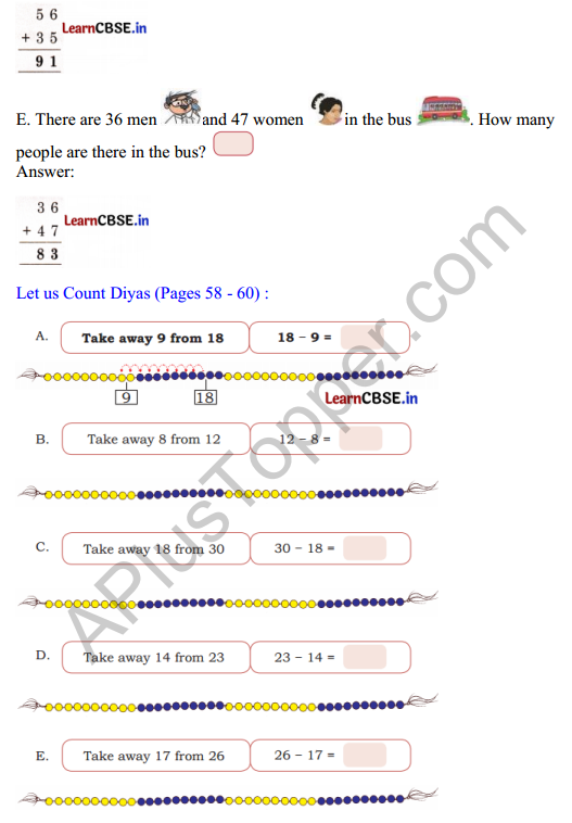 Joyful Mathematics Class 2 Solutions Chapter 6 Decoration for Festival (Addition and Subtraction) 9