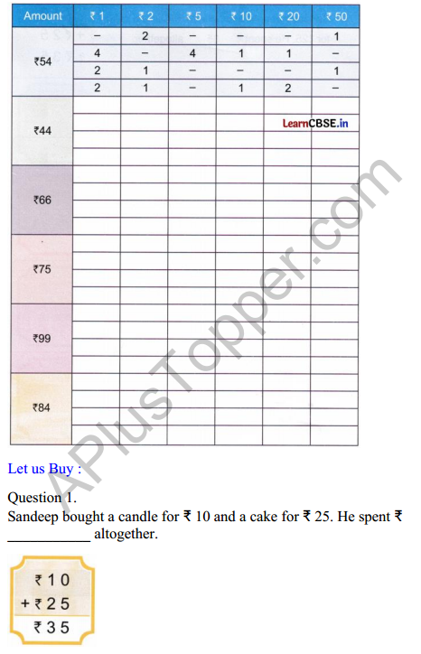 Joyful Mathematics Class 2 Worksheet Chapter 10 Fun at the Fair (Money) 5