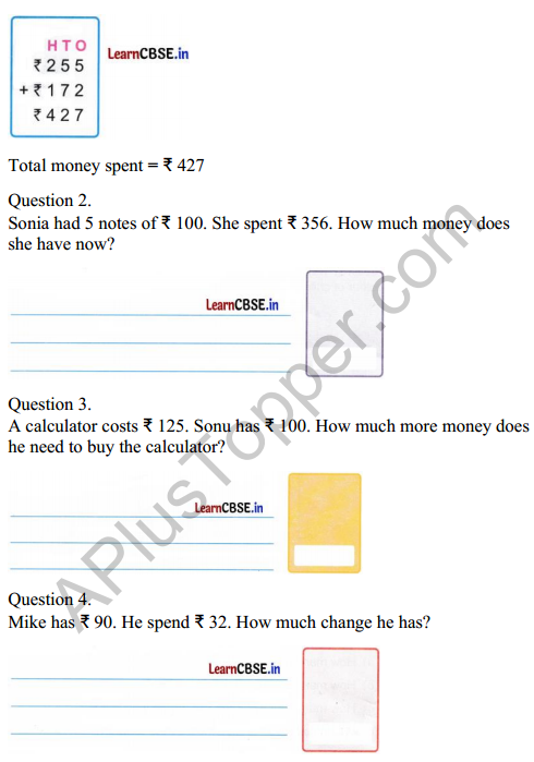 Joyful Mathematics Class 2 Worksheet Chapter 10 Fun at the Fair (Money) 8