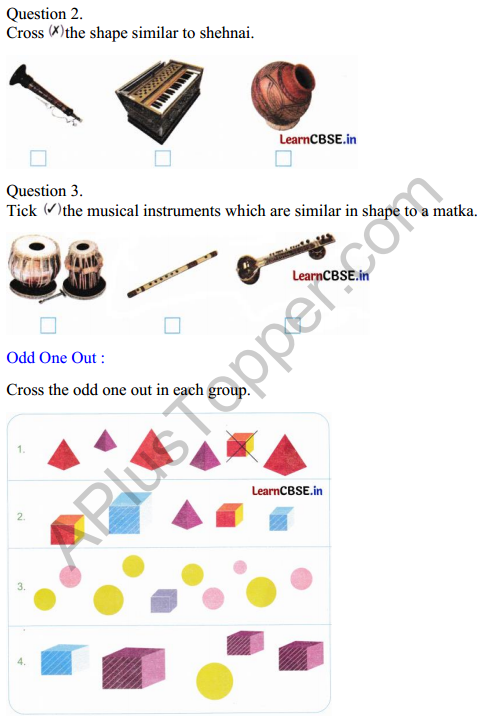 Joyful Mathematics Class 2 Worksheet Chapter 2 Shapes Around Us (3D Shapes) 2