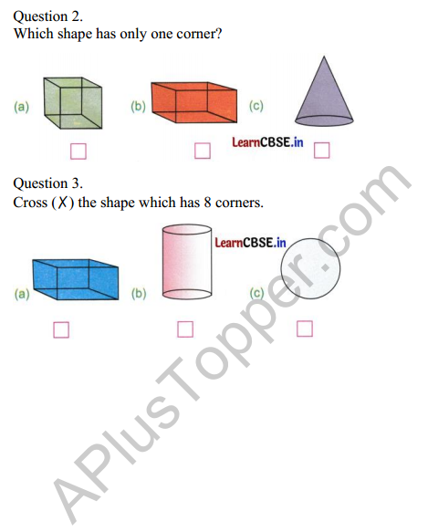 Joyful Mathematics Class 2 Worksheet Chapter 2 Shapes Around Us (3D Shapes) 5