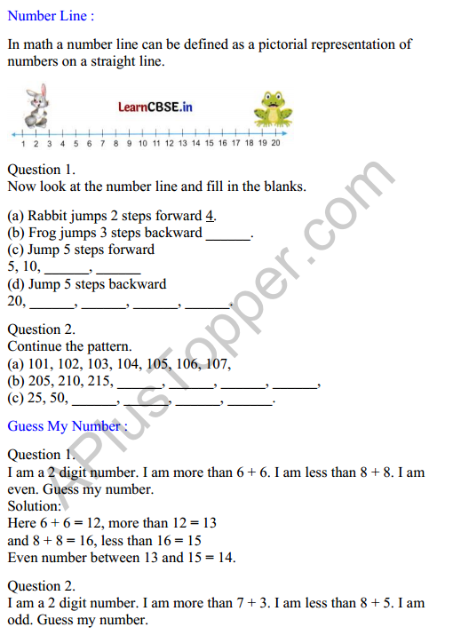 Joyful Mathematics Class 2 Worksheet Chapter 3 Fun with Numbers (Numbers 1 to 100) 1