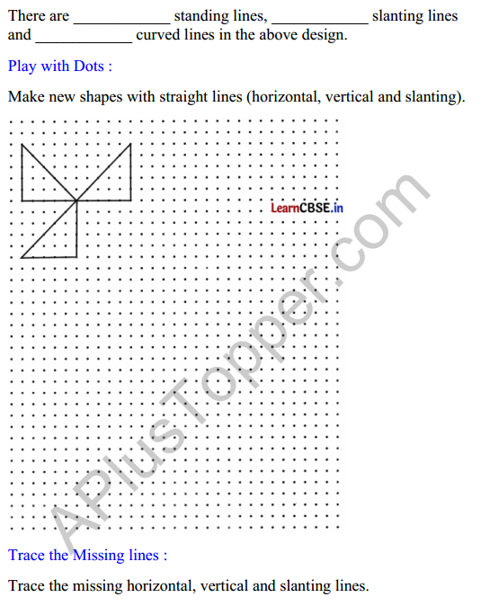 Joyful Mathematics Class 2 Worksheet Chapter 5 Playing with Lines (Orientations of a Line) 2