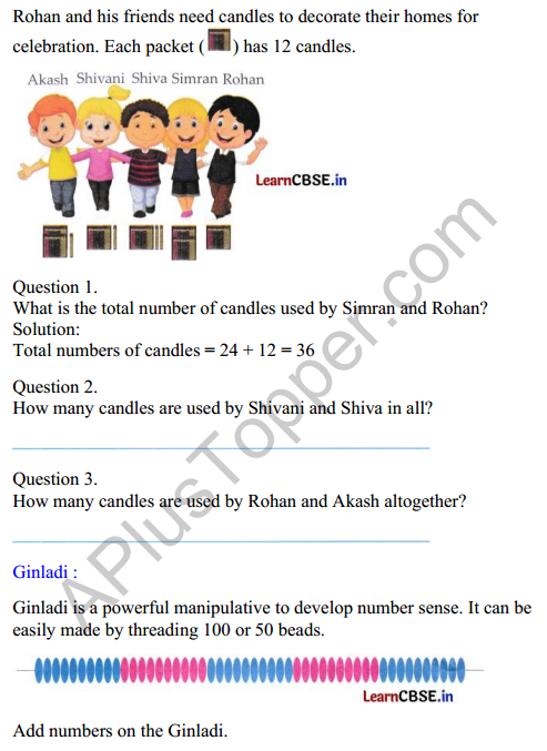 Joyful Mathematics Class 2 Worksheet Chapter 6 Decoration for Festival (Addition and Subtraction) 1