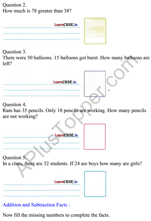 Joyful Mathematics Class 2 Worksheet Chapter 6 Decoration for Festival (Addition and Subtraction) 12