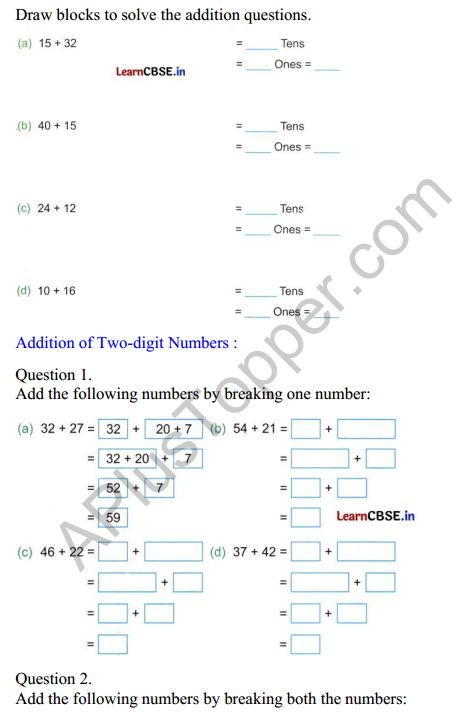 Joyful Mathematics Class 2 Worksheet Chapter 6 Decoration for Festival (Addition and Subtraction) 5