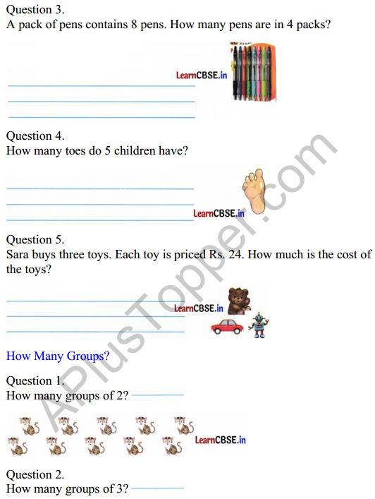 Joyful Mathematics Class 2 Worksheet Chapter 8 Grouping and Sharing (Multiplication and Division) 7