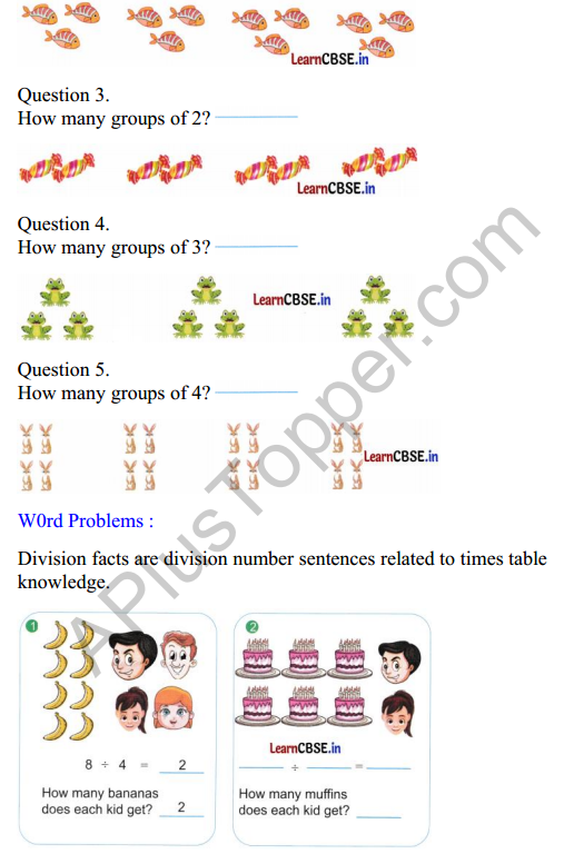 Joyful Mathematics Class 2 Worksheet Chapter 8 Grouping and Sharing (Multiplication and Division) 8