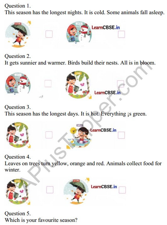 Joyful Mathematics Class 2 Worksheet Chapter 9 Which Season is it (Measurement of Time) 2