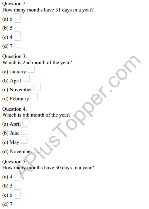 Joyful Mathematics Class 2 Worksheet Chapter 9 Which Season is it (Measurement of Time) 4