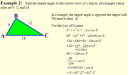 Law of Cosines 5