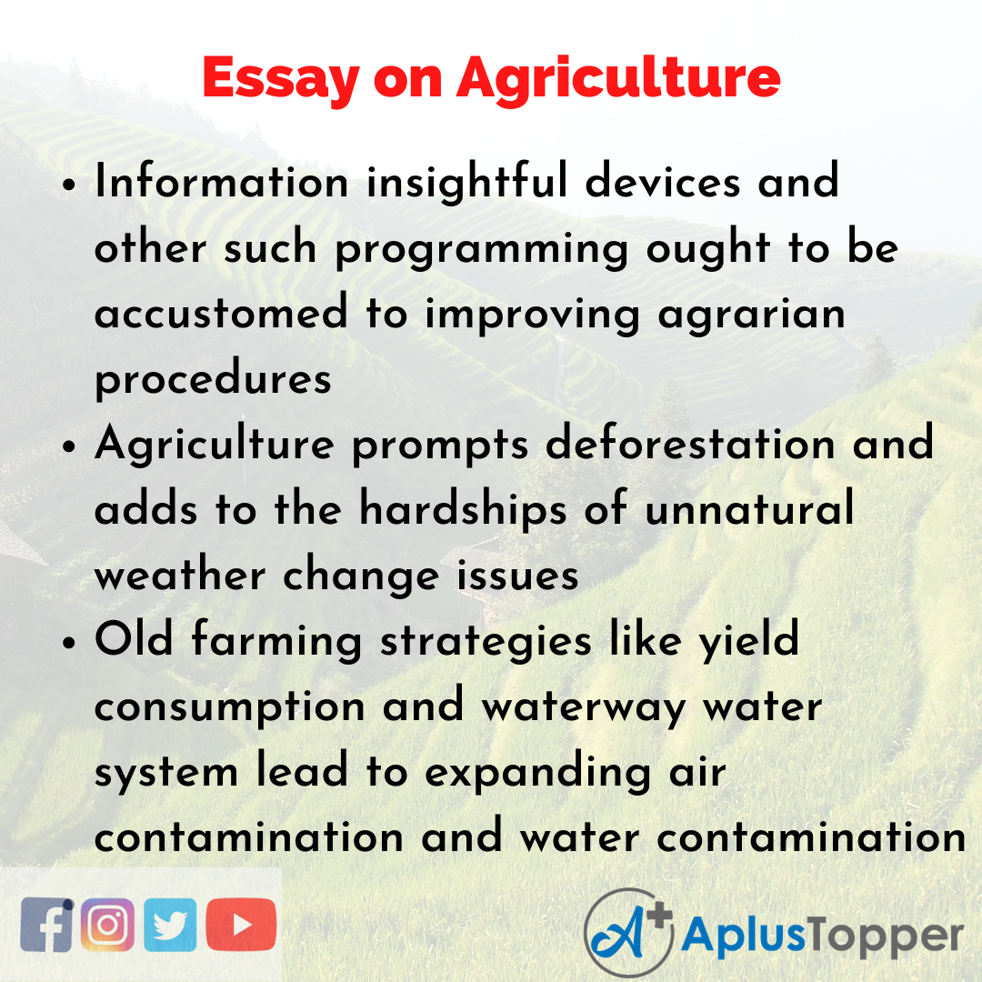 Long Essay on Agriculture