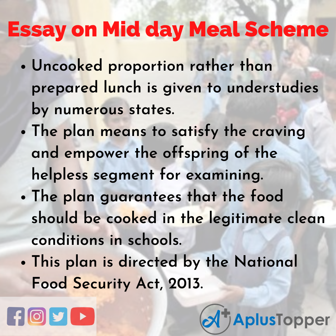 Long Essay on Mid day Meal Scheme