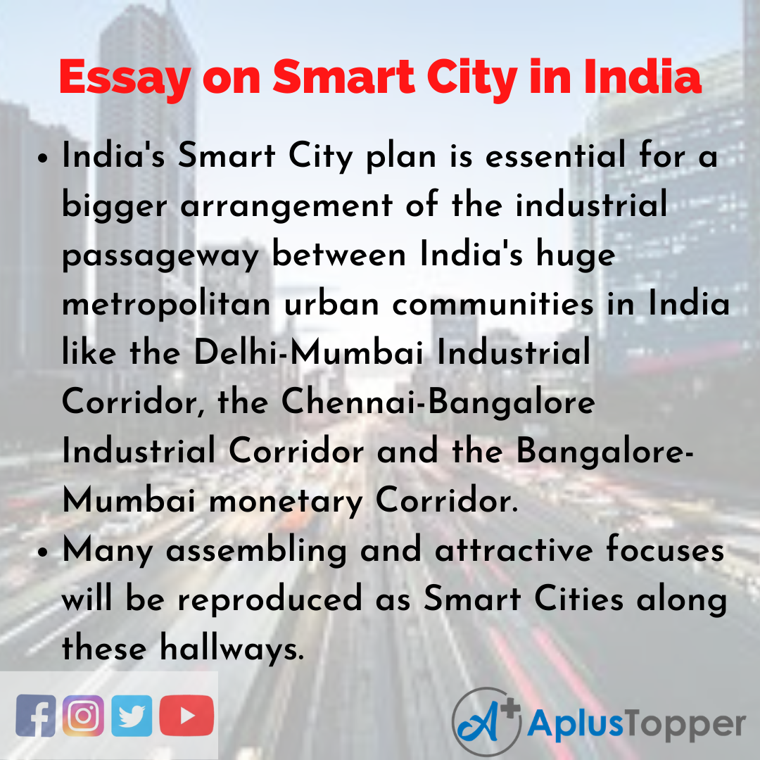 Long Essay on Smart City in India