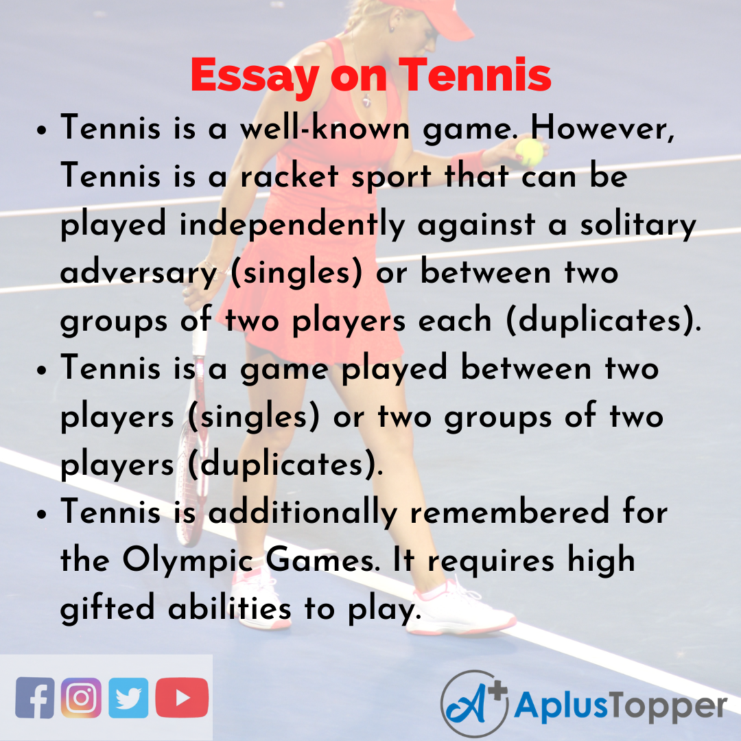 Long Essay on Tennis