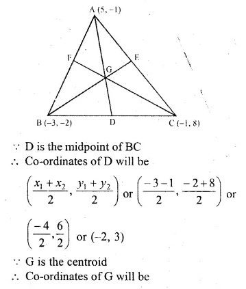 ML Aggarwal Class 10 Solutions for ICSE Maths Chapter 11 Section Formula Chapter Test Q19.1