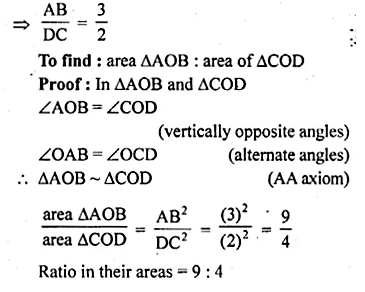 ML Aggarwal Class 10 Solutions for ICSE Maths Chapter 14 Similarity Chapter Test Q11.2