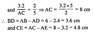 ML Aggarwal Class 10 Solutions for ICSE Maths Chapter 14 Similarity Chapter Test Q5.2