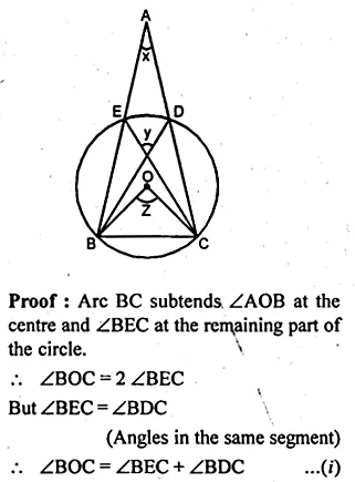 ML Aggarwal Class 10 Solutions for ICSE Maths Chapter 16 Circles Chapter Test Q3.4